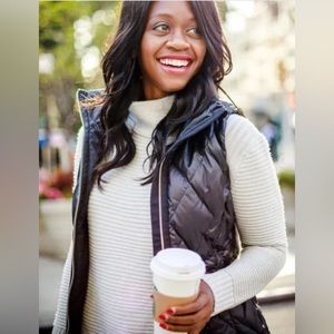 Athleta Quilted Puffer Vest Black Size S